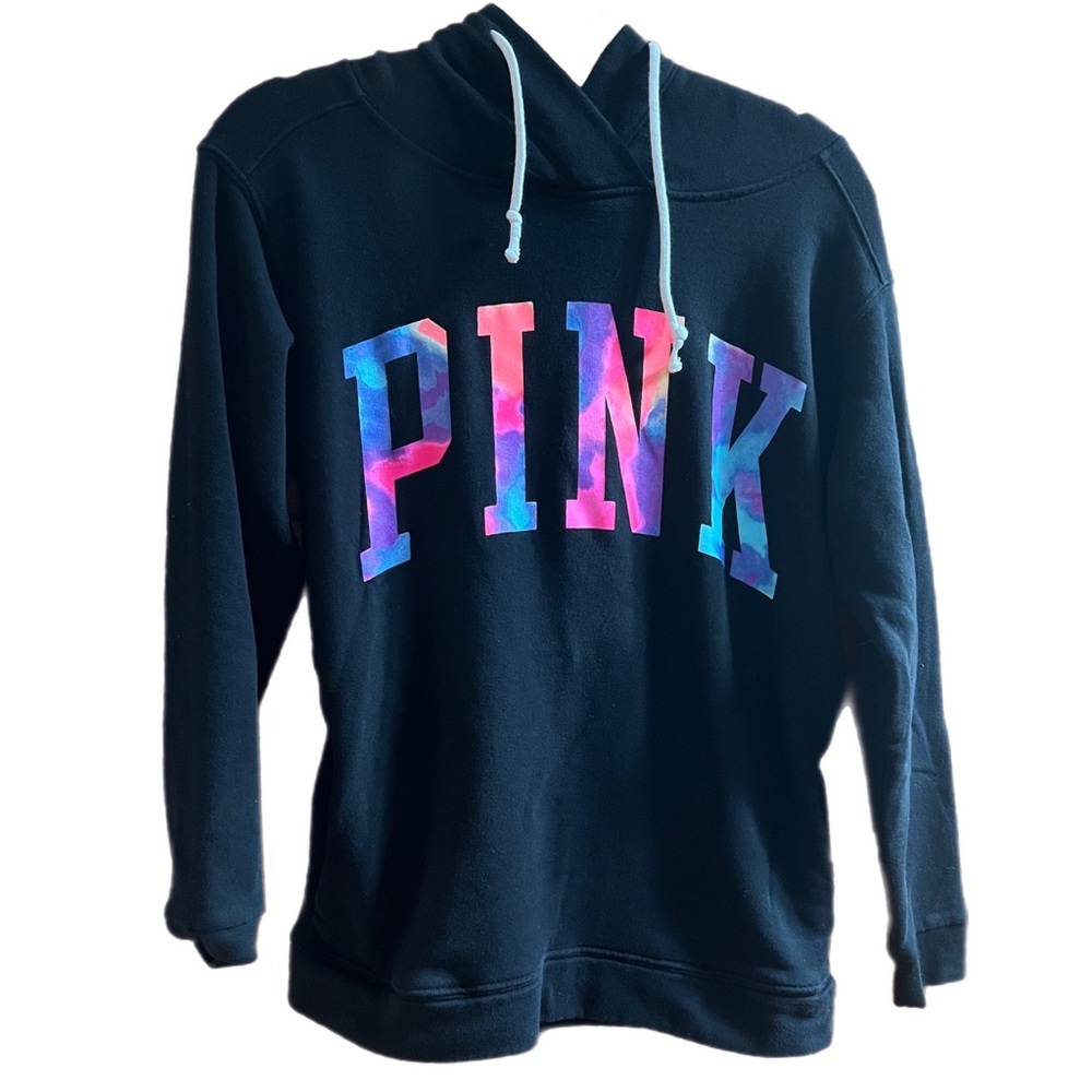 🖤EUC Rare HTF PINK by VS Watercolor Hoodie (oversized)💜